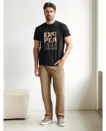 Футболка мужская черный_explore