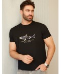Футболка мужская черный_shark