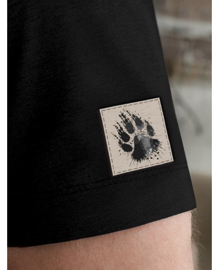 Футболка мужская черный_медведь