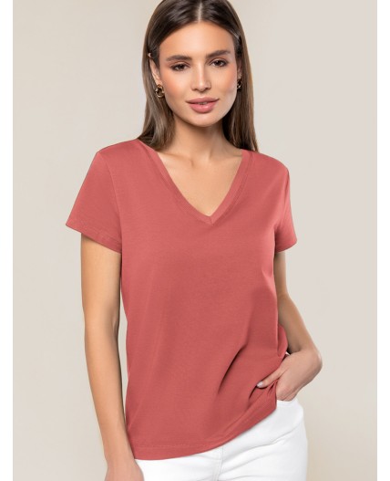 Футболка женская терракота