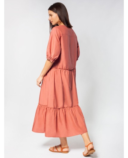 Платье женское темно-дымчатый розовый