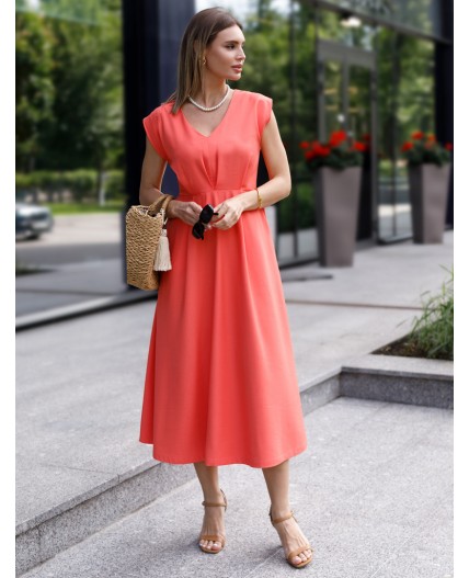 Платье женское коралловый
