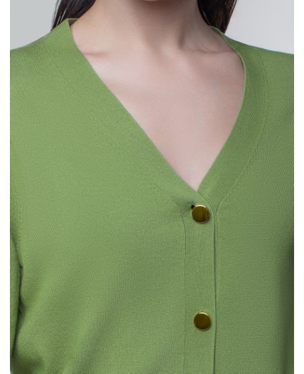 Кардиган женский зеленый