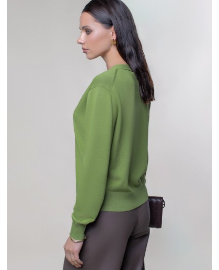 Кардиган женский зеленый