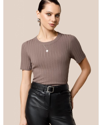 Джемпер женский кофейный