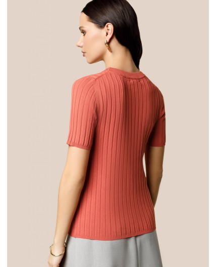 Джемпер женский терракотовый