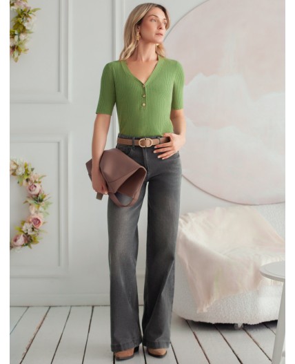 Джемпер женский зеленый