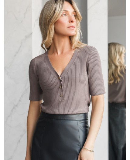 Джемпер женский кофейный