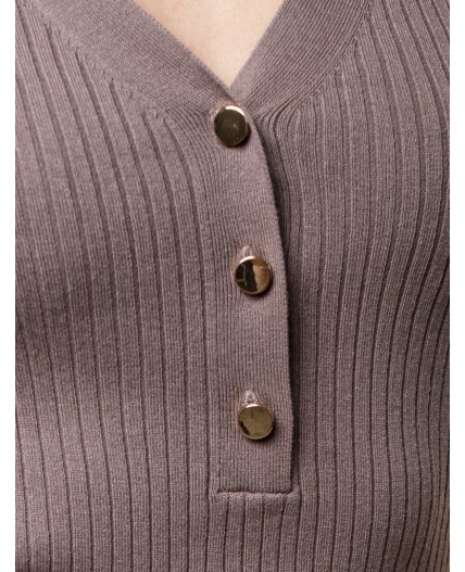 Джемпер женский кофейный