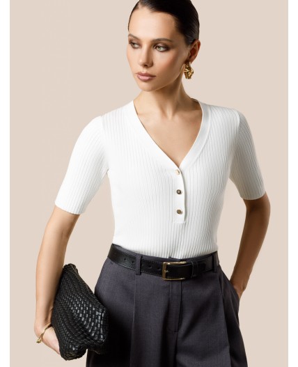 Джемпер женский натуральный белый