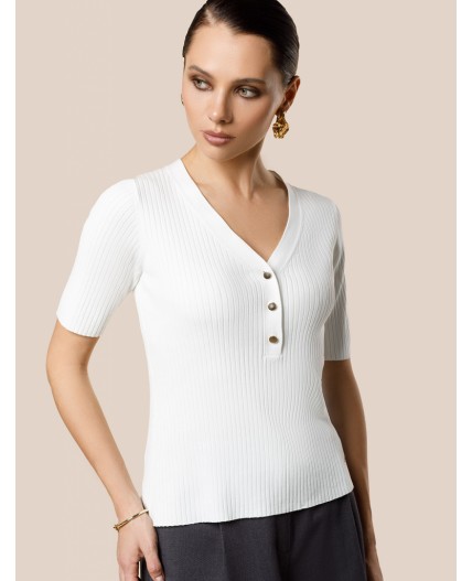 Джемпер женский натуральный белый