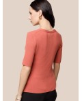 Джемпер женский терракотовый