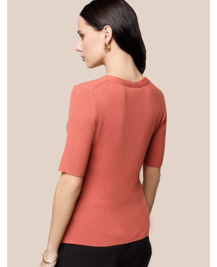 Джемпер женский терракотовый