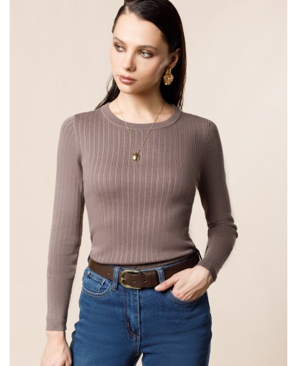 Джемпер женский кофейный