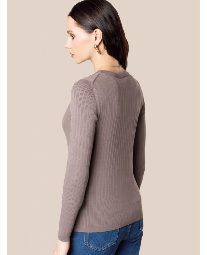 Джемпер женский кофейный