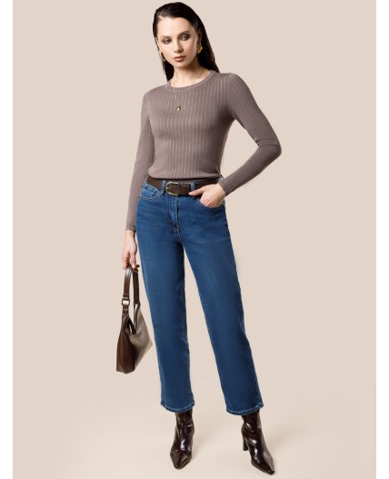 Джемпер женский кофейный