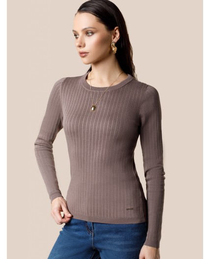 Джемпер женский кофейный