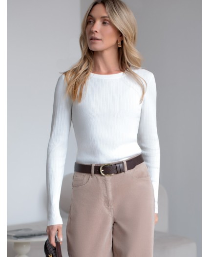 Джемпер женский натуральный белый