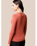 Джемпер женский терракотовый