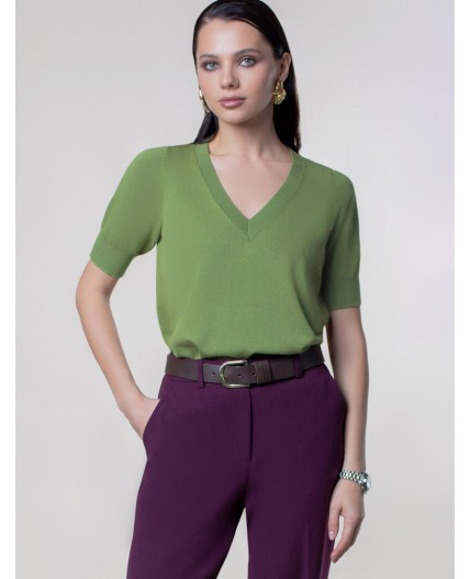 Джемпер женский зеленый