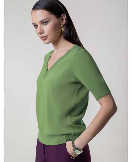 Джемпер женский зеленый