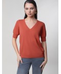 Джемпер женский терракотовый