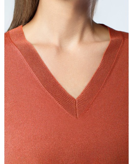 Джемпер женский терракотовый