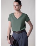 Футболка женская оливковый