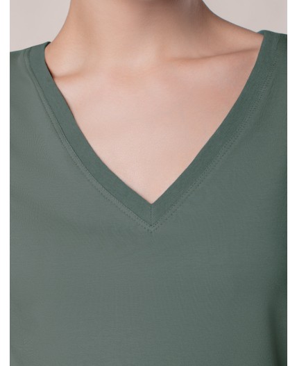 Футболка женская оливковый