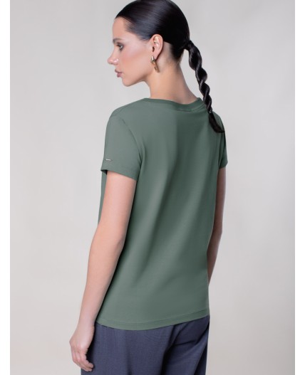 Футболка женская оливковый