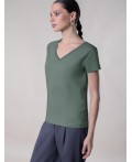 Футболка женская оливковый