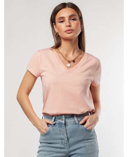 Футболка женская пудра