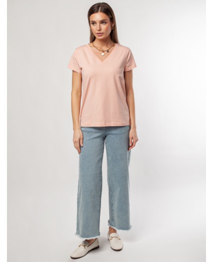 Футболка женская пудра