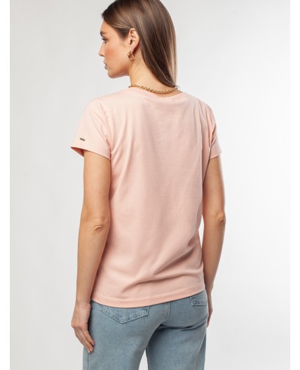 Футболка женская пудра