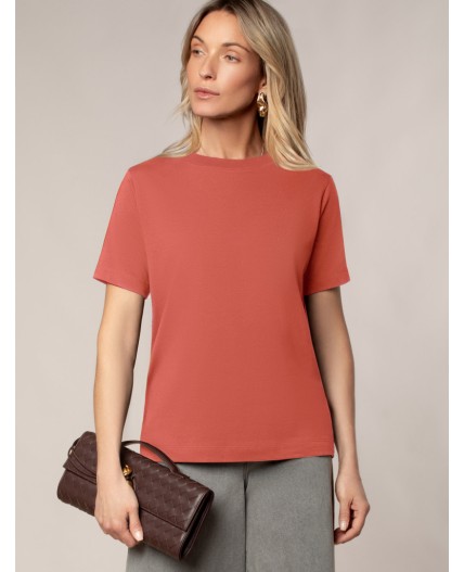 Футболка женская терракота