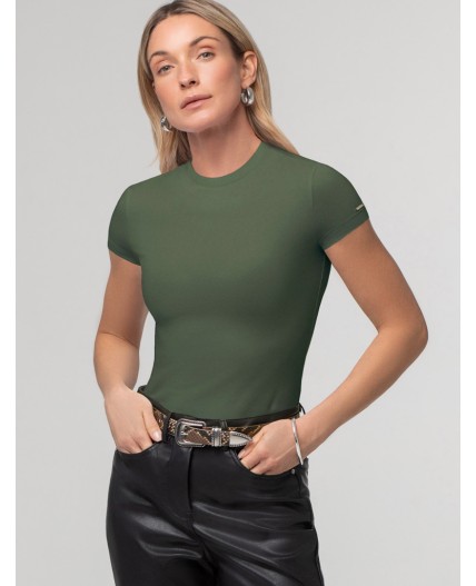 Футболка женская оливковый