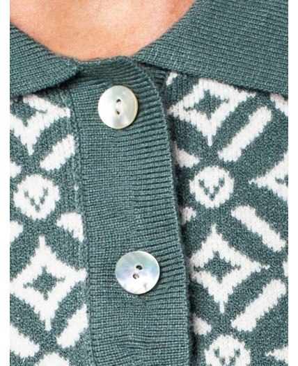 Платье вязаное женское полынный