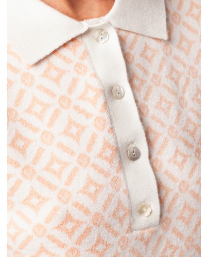 Платье вязаное женское пудровый