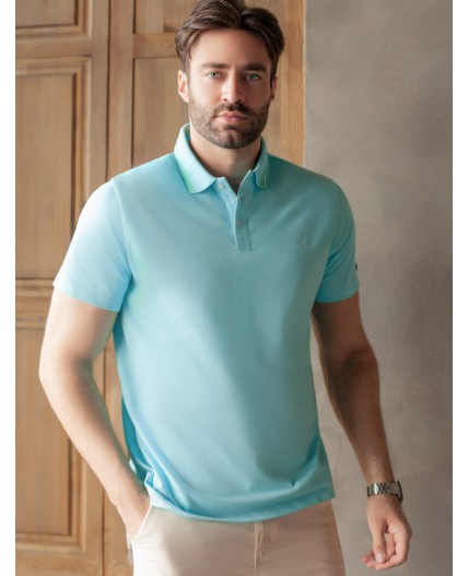 Футболка мужская лазурно-голубой