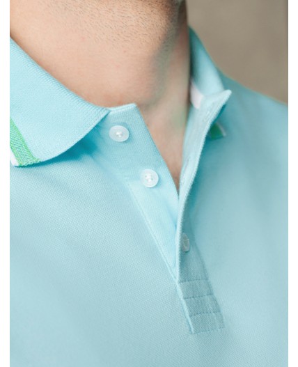 Футболка мужская лазурно-голубой