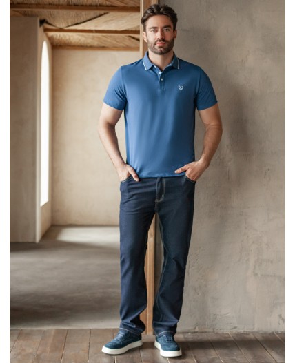 Футболка мужская св.синий