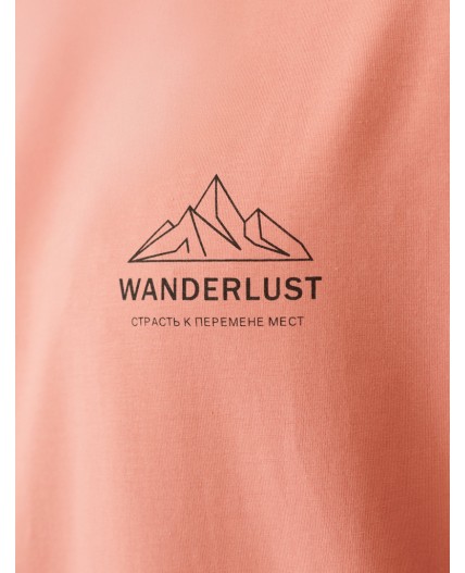 Футболка мужская коралловый_wanderlust