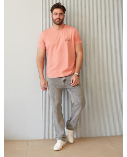 Футболка мужская коралловый_wanderlust