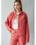 Жакет женский темно-коралловый