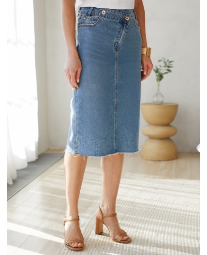 Юбка женская синий