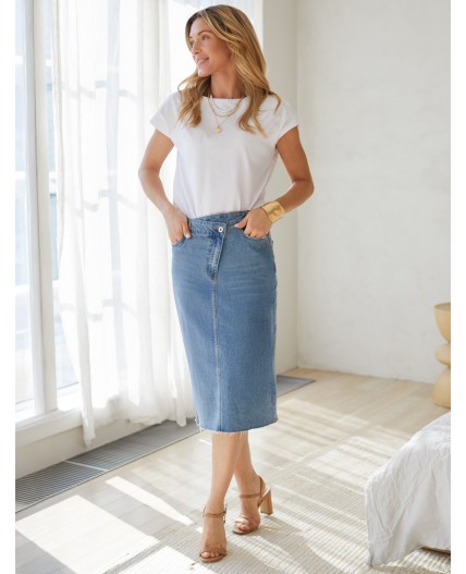 Юбка женская синий