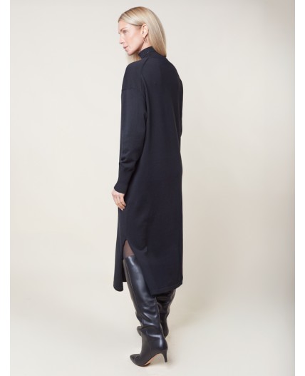 Платье вязаное женское черный