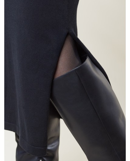 Платье вязаное женское черный