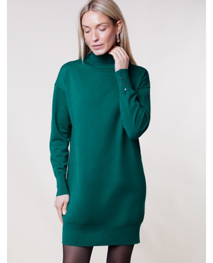 Платье вязаное женское зеленый