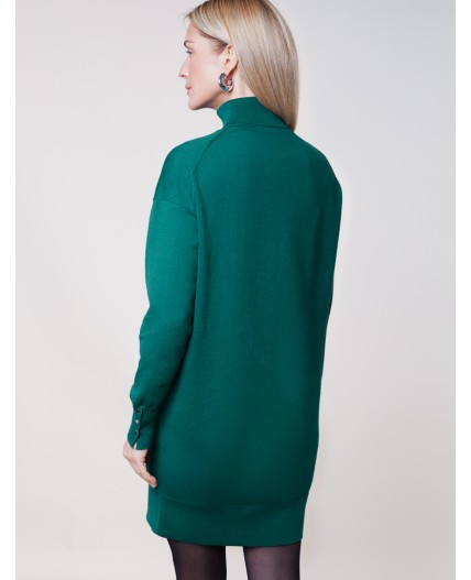 Платье вязаное женское зеленый